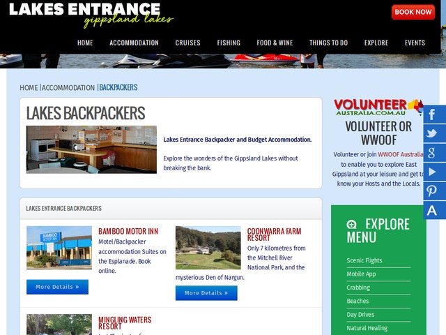 http://www.lakesentrance.com/backpackers/riviera-backpackers.html