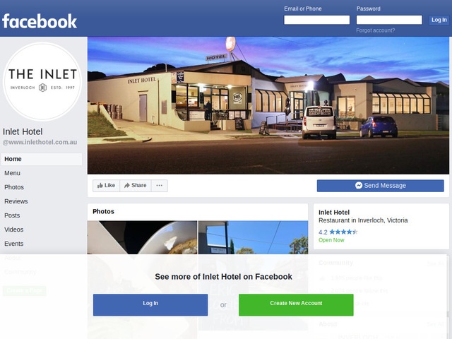 http://www.facebook.com/www.inlethotel.com.au