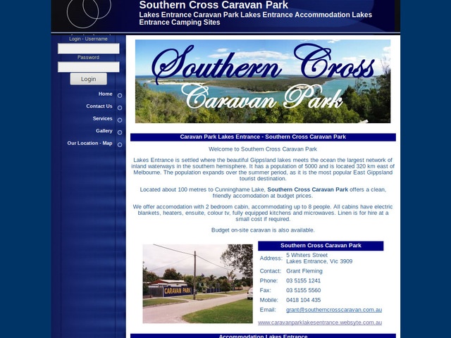 http://www.caravanparklakesentrance.websyte.com.au