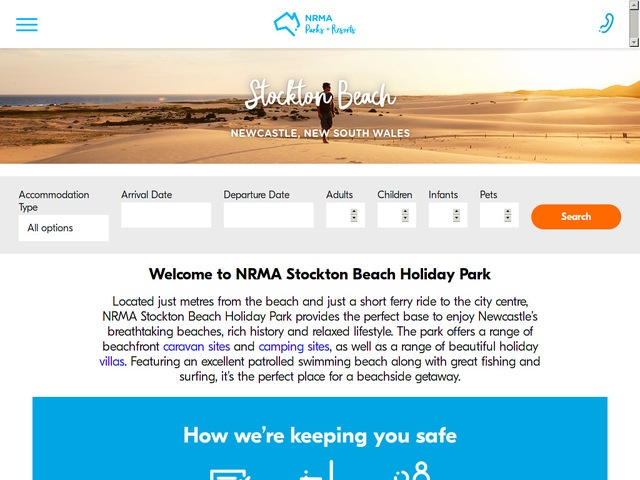 http://www.nrmaparksandresorts.com.au/stockton-beach