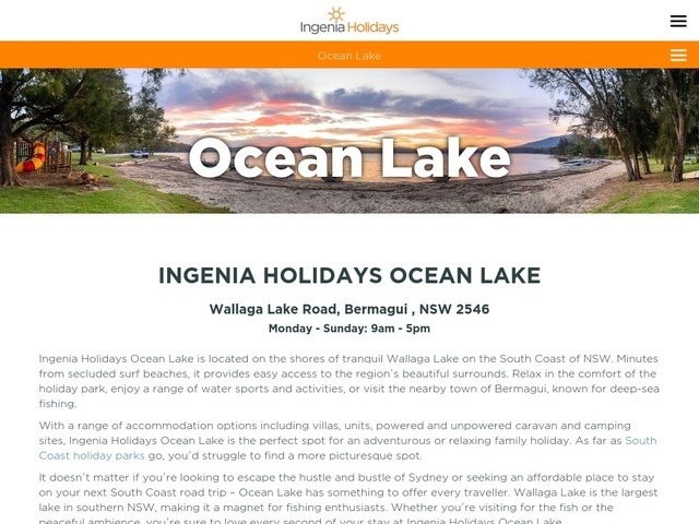 http://www.ingeniaholidays.com.au/ocean-lake/?utm_source=google&utm_medium=organic&utm_campaign=gmb