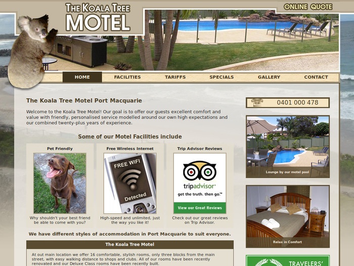http://www.thekoalatreemotel.com.au/