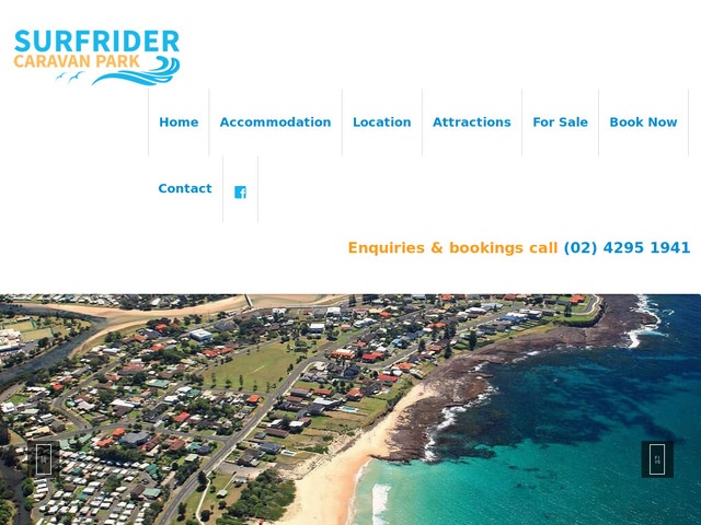 http://www.surfridercaravanpark.com.au/