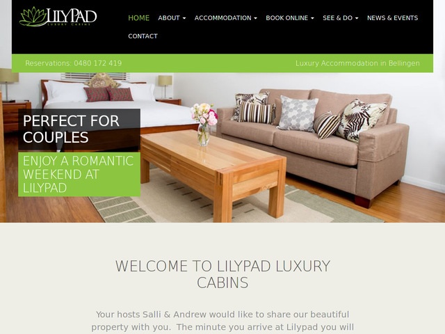 http://www.lilypadluxurycabins.com.au/
