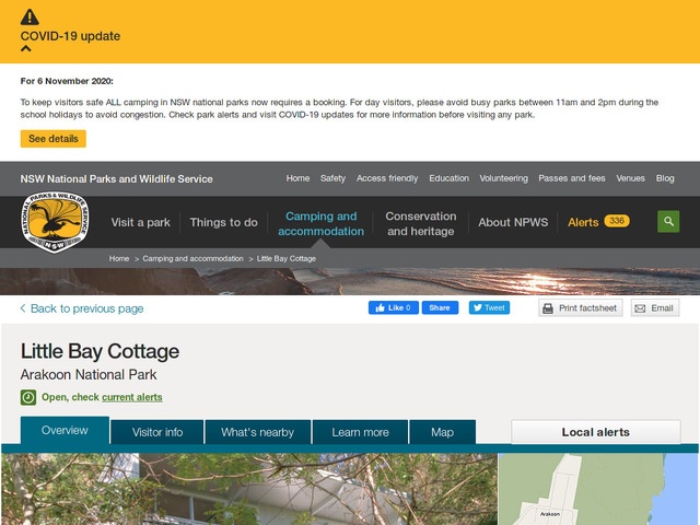 http://www.nationalparks.nsw.gov.au/camping-and-accommodation/accommodation/little-bay-cottage